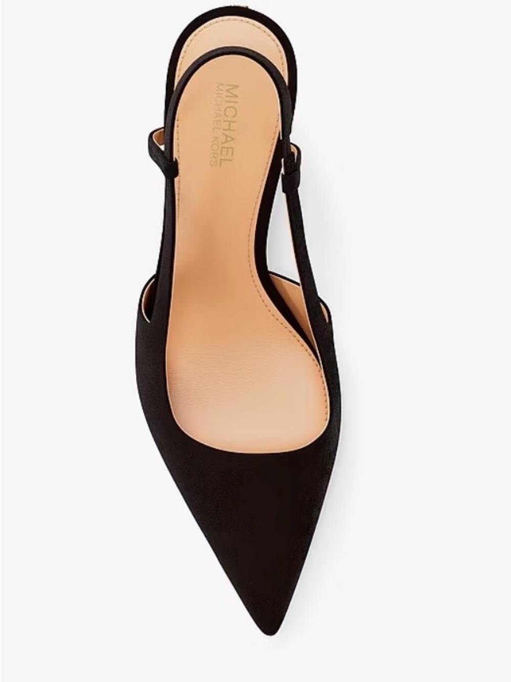 Banana Republic Black Pointed Slingback Mule